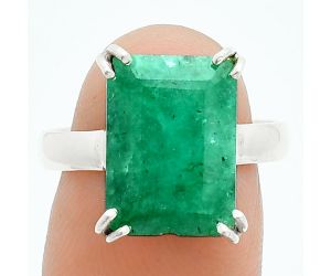 Lab Created Emerald Ring size-8 SDR243963 R-1020, 10x14 mm