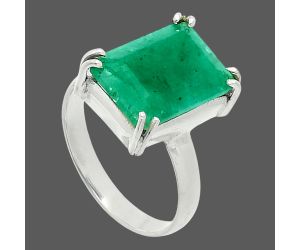 Lab Created Emerald Ring size-8 SDR243963 R-1020, 10x14 mm