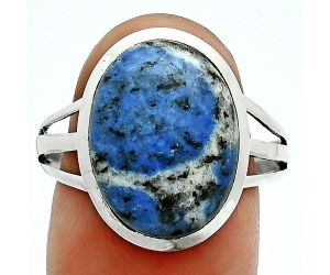 K2 Blue - Azurite In Quartz Ring size-10 SDR243997 R-1006, 12x16 mm