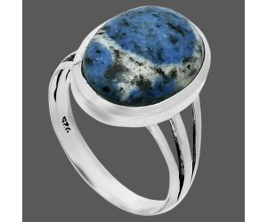 K2 Blue - Azurite In Quartz Ring size-10 SDR243997 R-1006, 12x16 mm