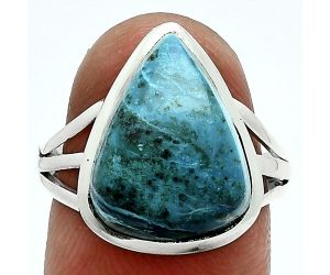 Shattuckite Ring size-7.5 SDR244017 R-1006, 12x16 mm