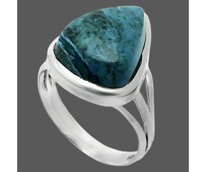 Shattuckite Ring size-7.5 SDR244017 R-1006, 12x16 mm