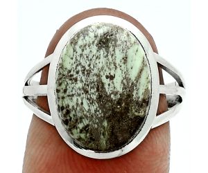 Utah Variscite Ring size-7.5 SDR244018 R-1006, 11x15 mm