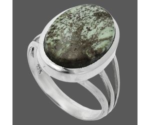 Utah Variscite Ring size-7.5 SDR244018 R-1006, 11x15 mm