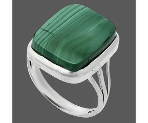 Malachite Eye Ring size-9 SDR244023 R-1006, 14x17 mm