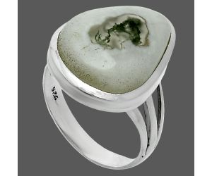 Horse Canyon Moss Agate Ring size-7 SDR244079 R-1006, 13x18 mm