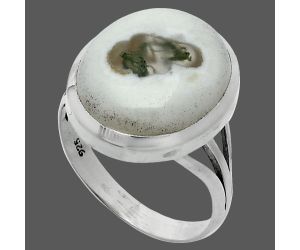 Horse Canyon Moss Agate Ring size-9 SDR244081 R-1006, 14x16 mm