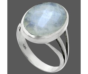 Rainbow Moonstone Checker Ring size-9 SDR244086 R-1006, 12x16 mm