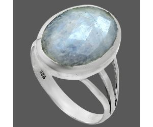 Rainbow Moonstone Checker Ring size-9 SDR244089 R-1006, 12x16 mm