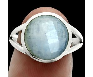 Rainbow Moonstone Checker Ring size-9 SDR244158 R-1005, 12x12 mm