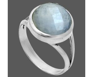 Rainbow Moonstone Checker Ring size-9 SDR244158 R-1005, 12x12 mm