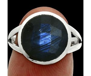 Blue Labradorite Checker Ring size-8 SDR244161 R-1005, 12x12 mm