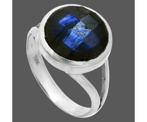 Blue Labradorite Checker Ring size-9 SDR244163 R-1005, 12x12 mm