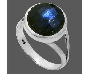 Blue Labradorite Checker Ring size-9 SDR244164 R-1005, 12x12 mm