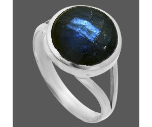 Blue Labradorite Checker Ring size-9.5 SDR244165 R-1005, 12x12 mm