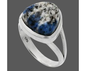 K2 Blue - Azurite In Quartz Ring size-8 SDR244168 R-1005, 12x12 mm