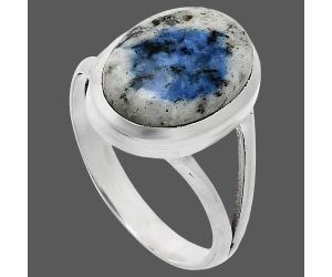 K2 Blue - Azurite In Quartz Ring size-9 SDR244170 R-1005, 10x14 mm