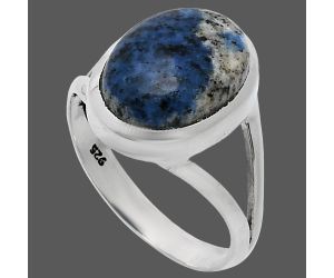 K2 Blue - Azurite In Quartz Ring size-9 SDR244172 R-1005, 10x14 mm