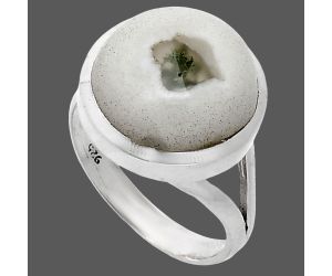 Horse Canyon Moss Agate Ring size-7 SDR244190 R-1005, 13x13 mm