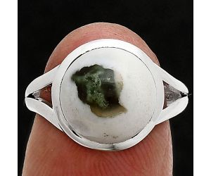 Horse Canyon Moss Agate Ring size-7 SDR244193 R-1005, 11x11 mm