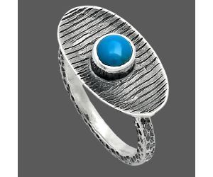 Sleeping Beauty Turquoise Ring size-7 SDR244204 R-1573, 5x5 mm