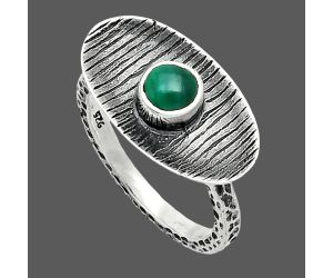 Malachite Eye Ring size-7 SDR244206 R-1573, 5x5 mm