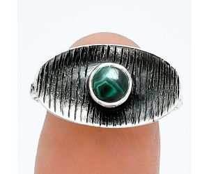 Malachite Eye Ring size-7.5 SDR244213 R-1573, 5x5 mm