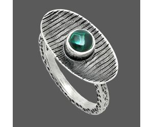 Malachite Eye Ring size-7.5 SDR244213 R-1573, 5x5 mm