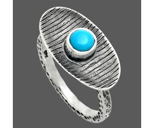 Sleeping Beauty Turquoise Ring size-7.5 SDR244215 R-1573, 5x5 mm