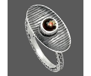 Millefiori Murano Glass Ring size-8.5 SDR244216 R-1573, 5x5 mm