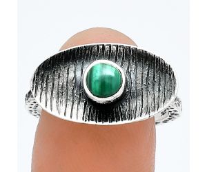 Malachite Eye Ring size-8.5 SDR244224 R-1573, 5x5 mm