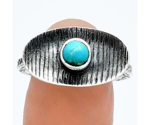 Natural Rare Turquoise Nevada Aztec Mt Ring size-8.5 SDR244226 R-1573, 5x5 mm