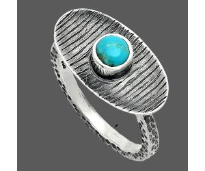 Natural Rare Turquoise Nevada Aztec Mt Ring size-8.5 SDR244226 R-1573, 5x5 mm