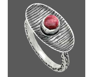 Pink Thulite Ring size-7 SDR244227 R-1573, 5x5 mm