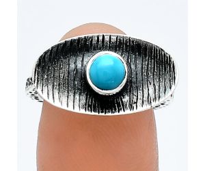 Sleeping Beauty Turquoise Ring size-7 SDR244231 R-1573, 5x5 mm