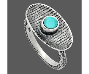 Natural Rare Turquoise Nevada Aztec Mt Ring size-7 SDR244233 R-1573, 5x5 mm