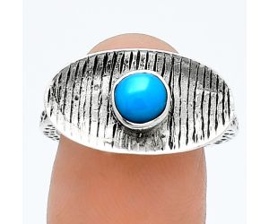 Sleeping Beauty Turquoise Ring size-7.5 SDR244239 R-1573, 5x5 mm