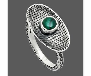 Malachite Eye Ring size-7 SDR244241 R-1573, 5x5 mm