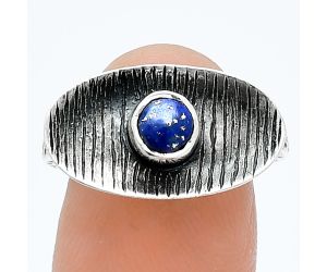 Lapis Lazuli Ring size-7 SDR244246 R-1573, 5x5 mm