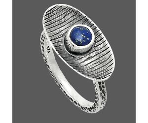 Lapis Lazuli Ring size-7 SDR244246 R-1573, 5x5 mm