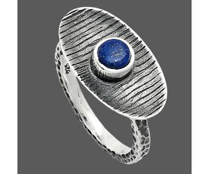 Lapis Lazuli Ring size-7 SDR244247 R-1573, 5x5 mm