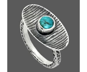 Natural Rare Turquoise Nevada Aztec Mt Ring size-6 SDR244249 R-1573, 5x5 mm