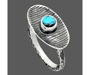 Lucky Charm Tibetan Turquoise Ring size-7 SDR244254 R-1573, 5x5 mm