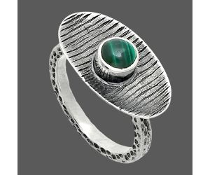 Malachite Eye Ring size-6 SDR244257 R-1573, 5x5 mm