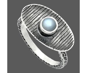 Srilankan Moonstone Ring size-8 SDR244267 R-1573, 5x5 mm