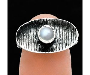 Srilankan Moonstone Ring size-6 SDR244268 R-1573, 5x5 mm