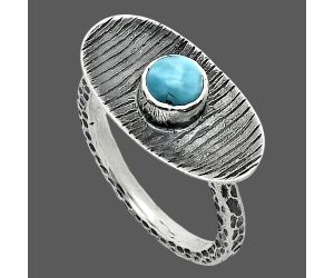 Larimar (Dominican Republic) Ring size-7.5 SDR244270 R-1573, 5x5 mm