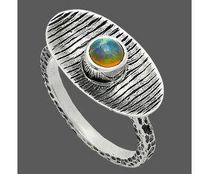 Ethiopian Opal Ring size-8 SDR244279 R-1573, 5x5 mm