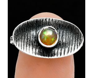 Ethiopian Opal Ring size-7.5 SDR244280 R-1573, 5x5 mm