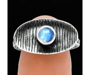 Rainbow Moonstone Ring size-8 SDR244287 R-1573, 5x5 mm